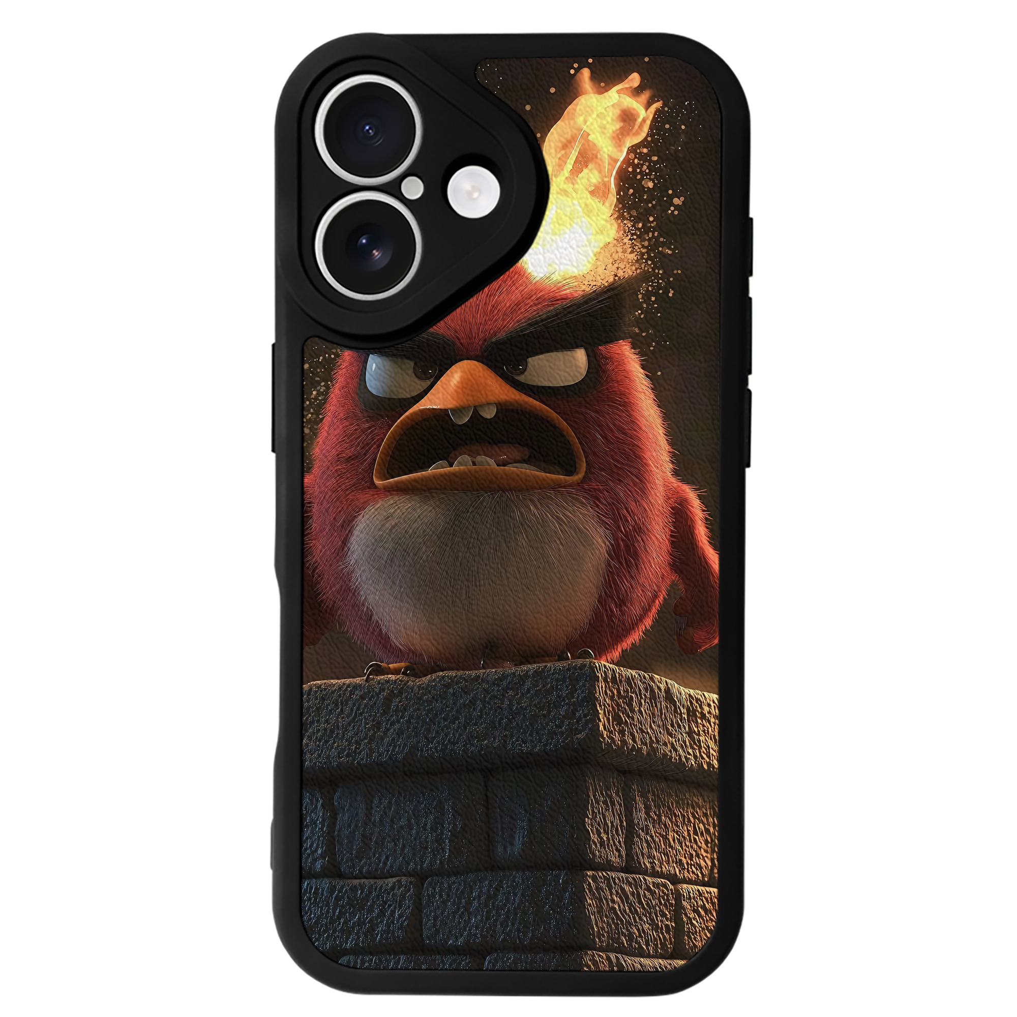 （画像用） Angry Birds アングリーバード 【iPhone 16シリーズ対応】シリコンスマホケース（レザー調） 材質：シリコン